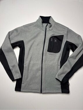 Spider Men's Grey and Black Lightweight Zip Jacket